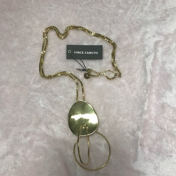 Vince Camuto Jewelry - Vince Camuto Gold Statement Necklace New